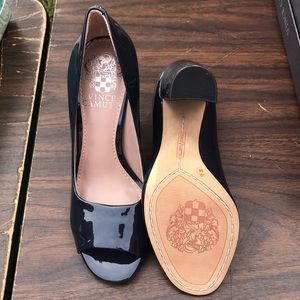 Royal Navy peep toe pumps